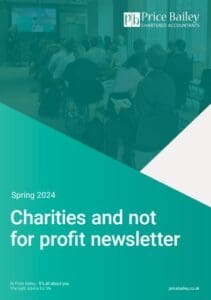 Charities and not for profit newsletter spring 2024 cover image
